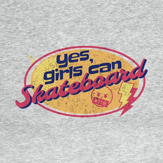 Yes Girls Can Skateboard Girls Skateboarding by Yesteeyear